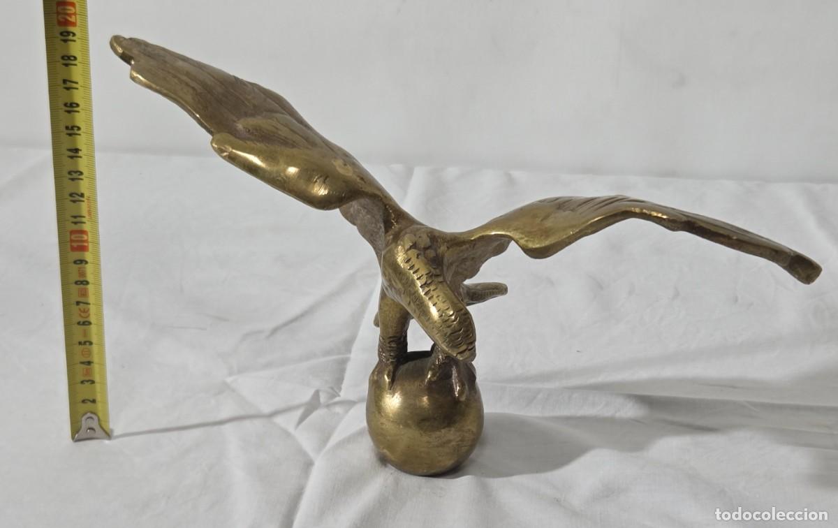Arte: Aguila sobre esfera en bronce macizo - Foto 18