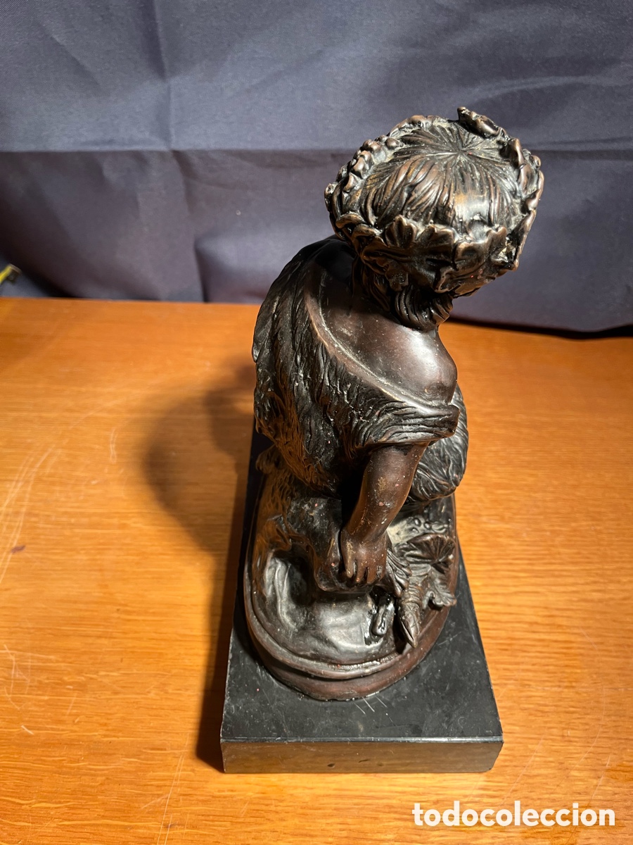 Arte: BRONCE DIOS BACO SOBRE MARMOL - Foto 9