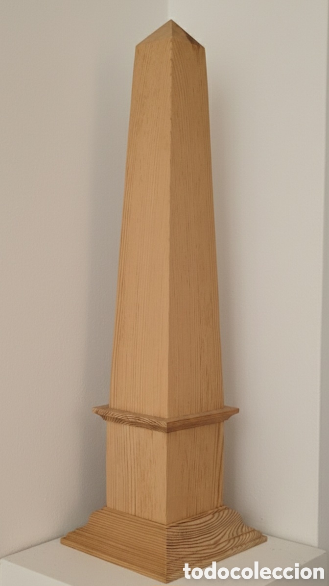 Arte: Obelisco de madera 45 cm - Foto 1