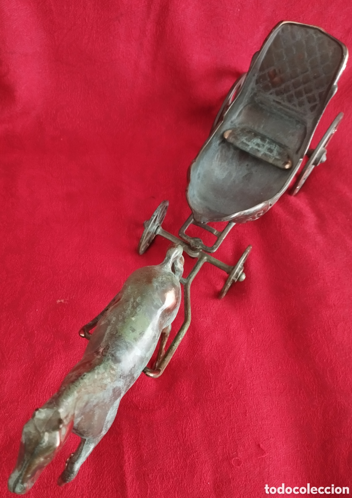 Arte: Caballo y Carruaje Bronce. - Foto 8