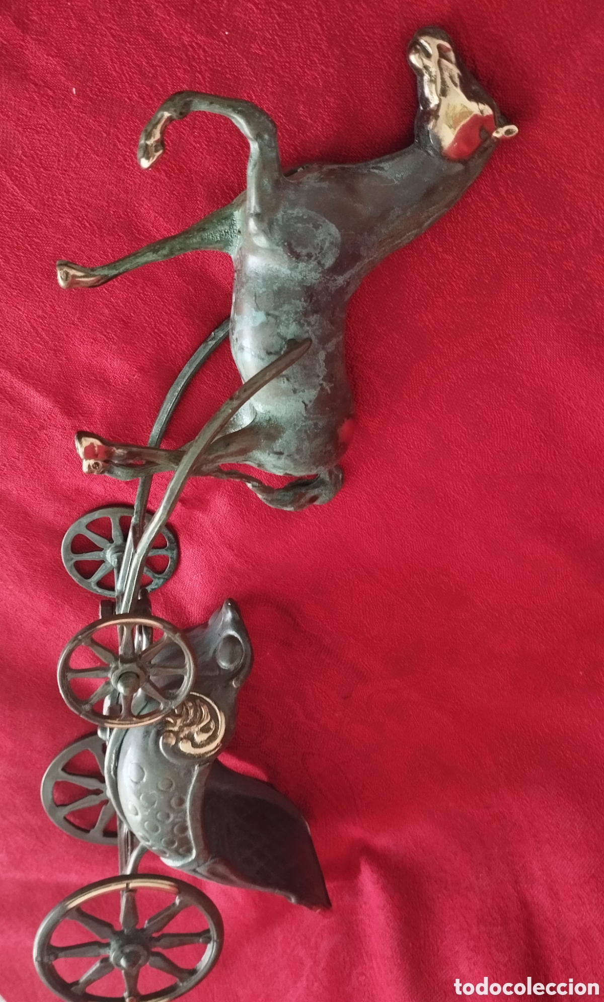 Arte: Caballo y Carruaje Bronce. - Foto 11