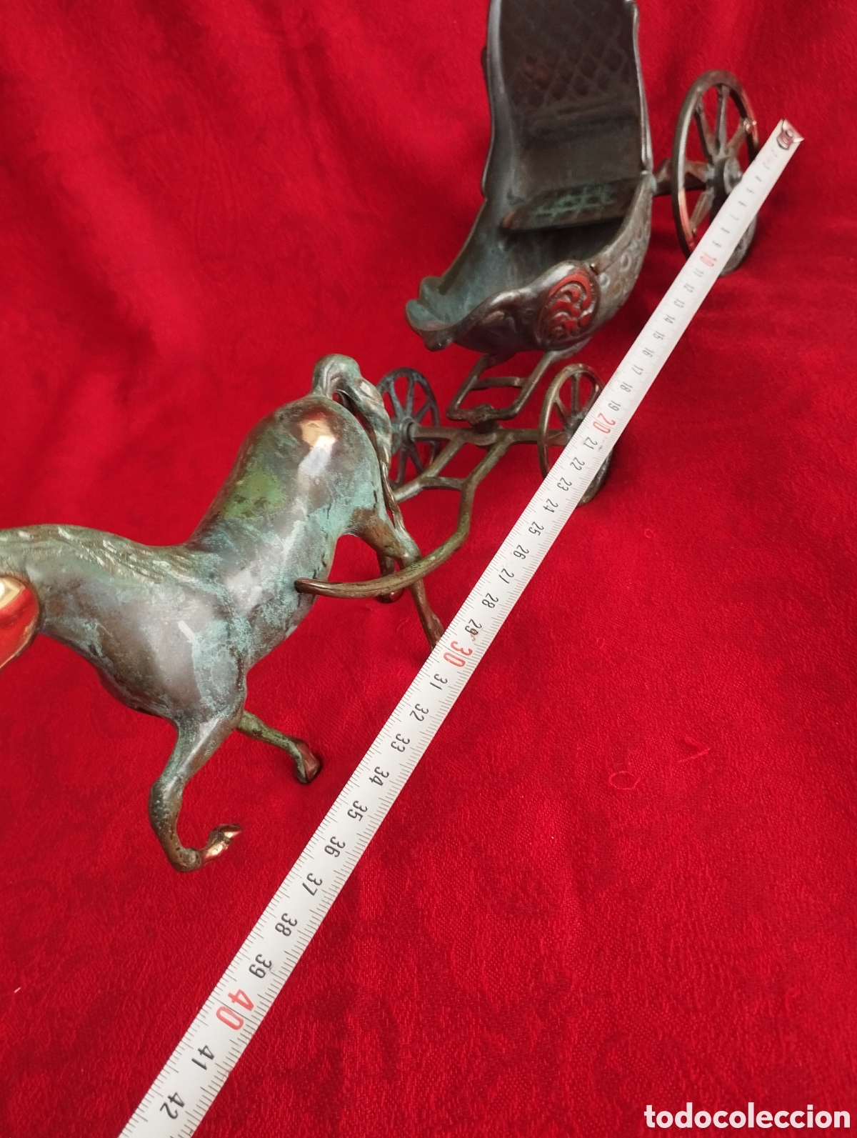 Arte: Caballo y Carruaje Bronce. - Foto 14