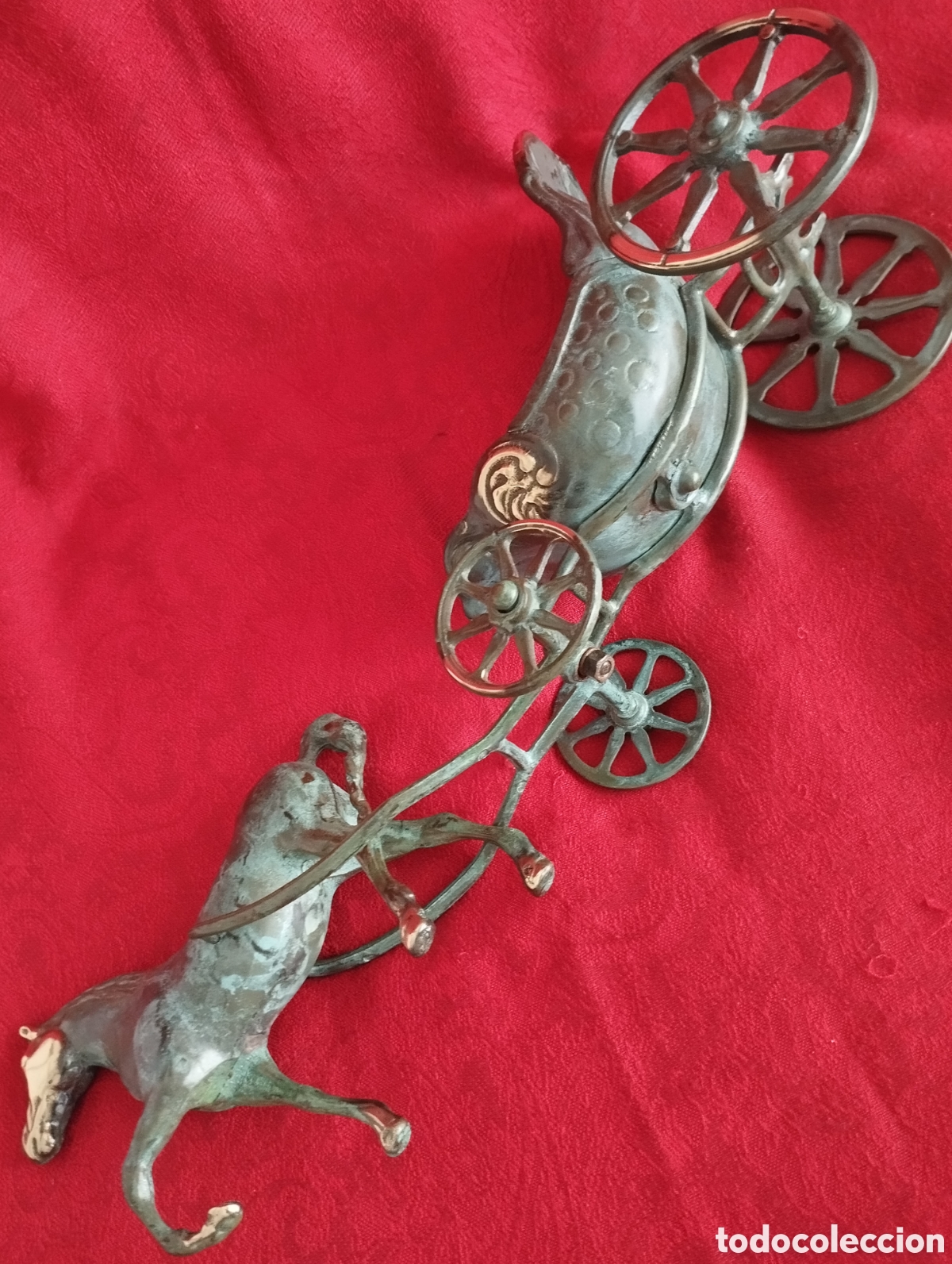 Arte: Caballo y Carruaje Bronce. - Foto 16
