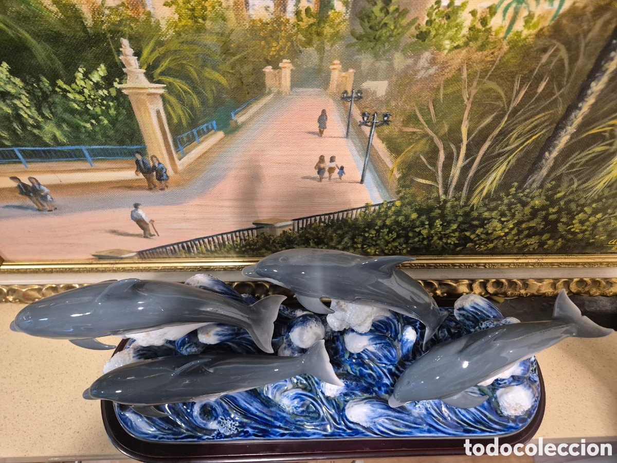 Arte: Delfines de LLADRO, perfecta - Foto 2