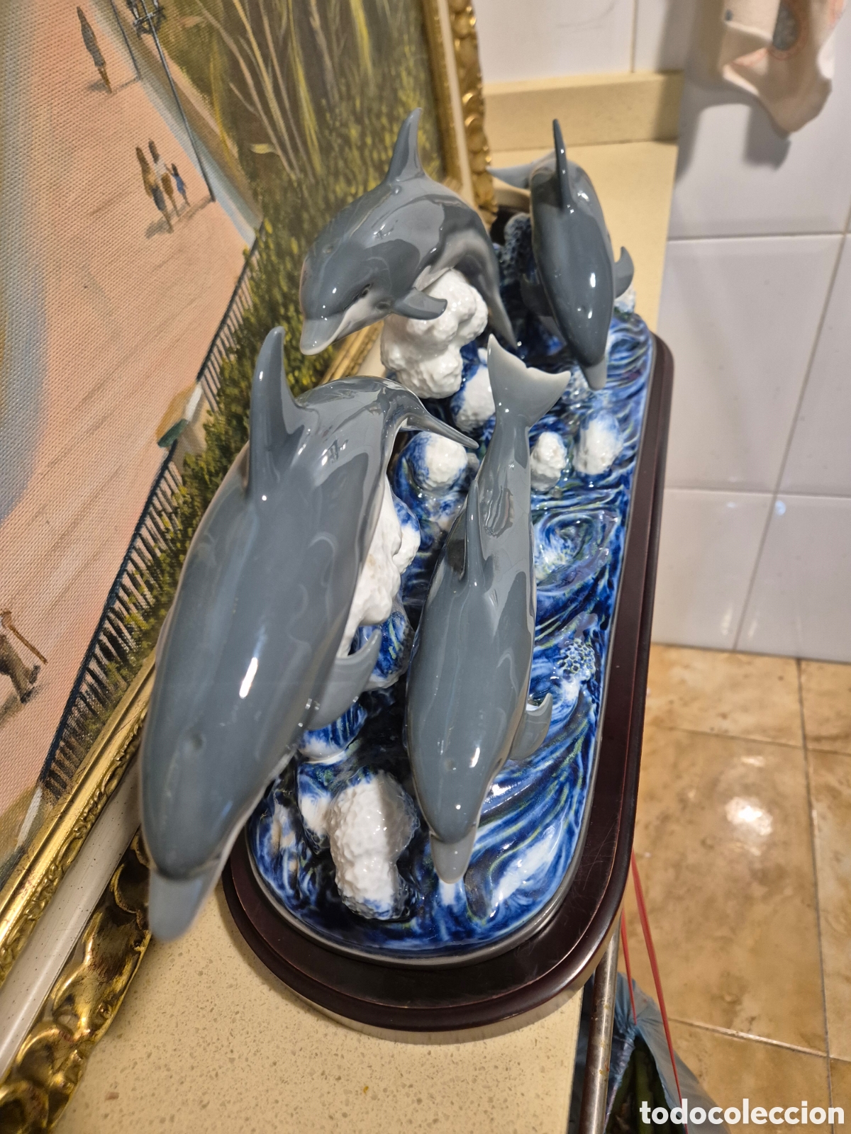 Arte: Delfines de LLADRO, perfecta - Foto 3