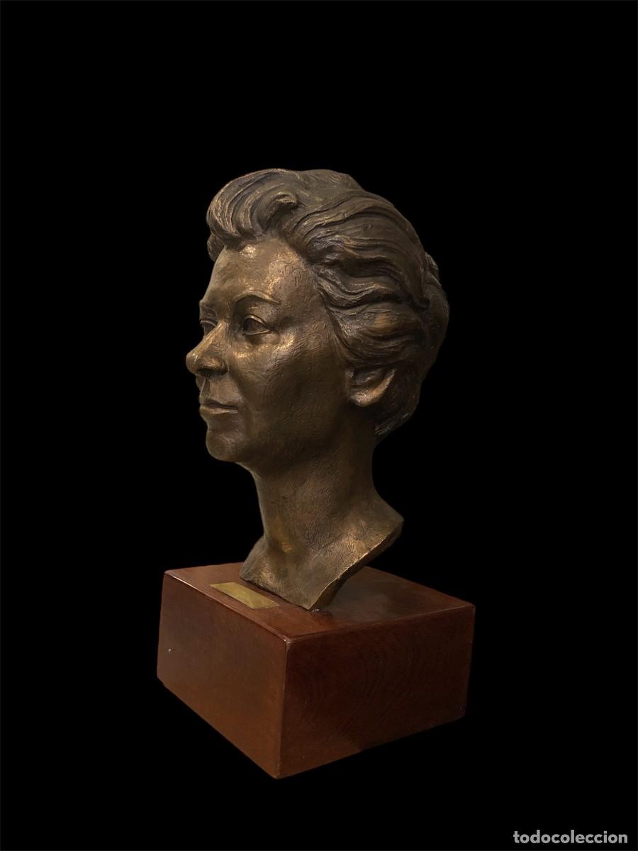Arte: GRAN BUSTO DE DAMA, BRONCE - Foto 4