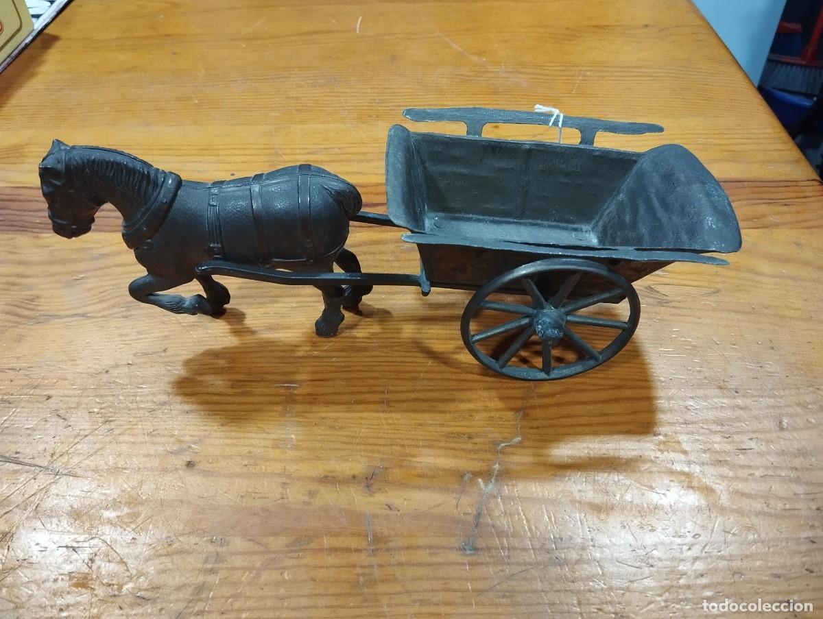 Arte: CARRO CON CABALLO DE BRONCE. - Foto 1