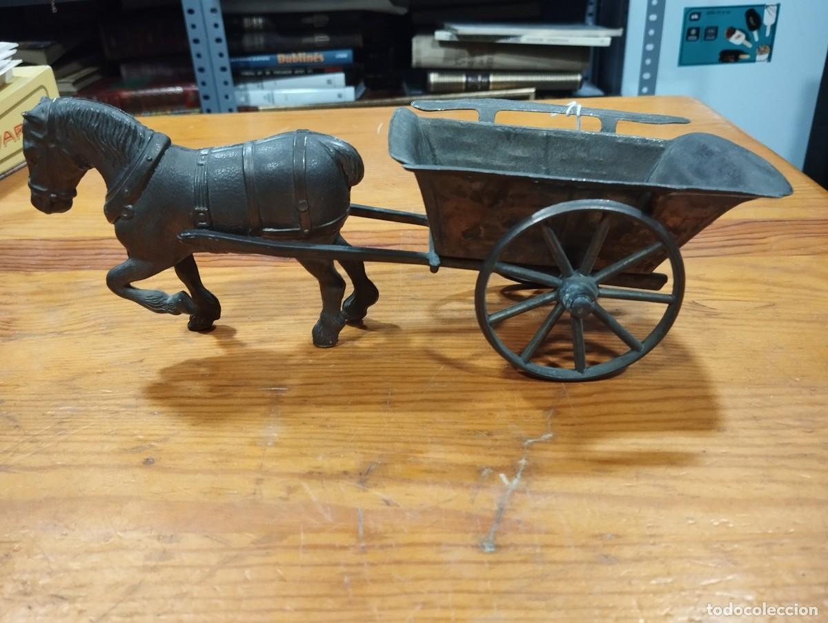Arte: CARRO CON CABALLO DE BRONCE. - Foto 2