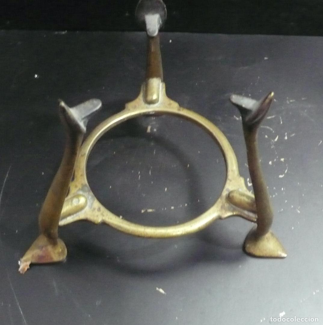 Arte: PIE DE BRONCE DE HERVIDOR DE COBRE - Foto 3