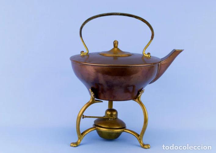Arte: PIE DE BRONCE DE HERVIDOR DE COBRE - Foto 4