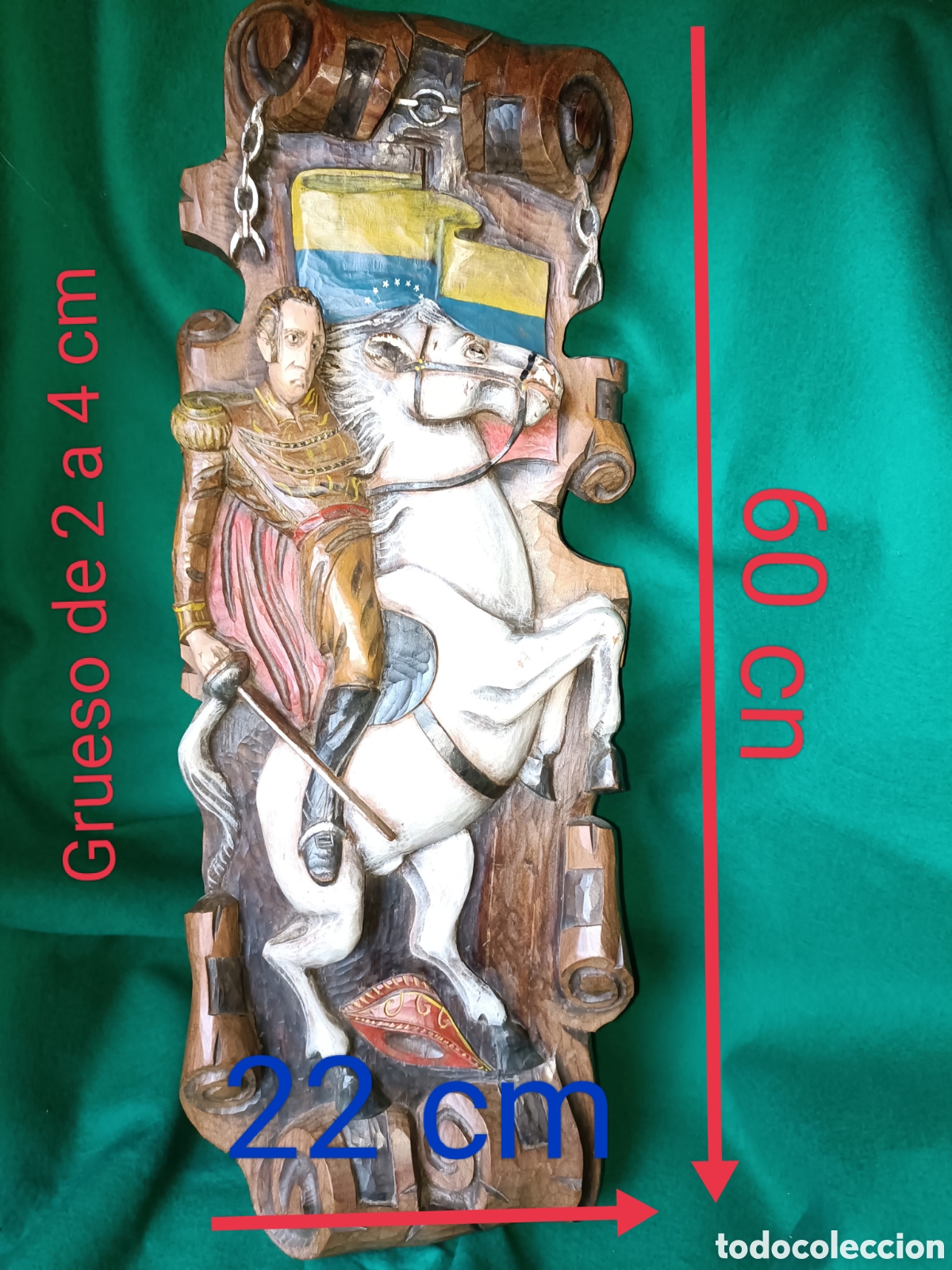 Arte: Tabla tallada Sim&oacute;n Bol&iacute;var - Foto 3