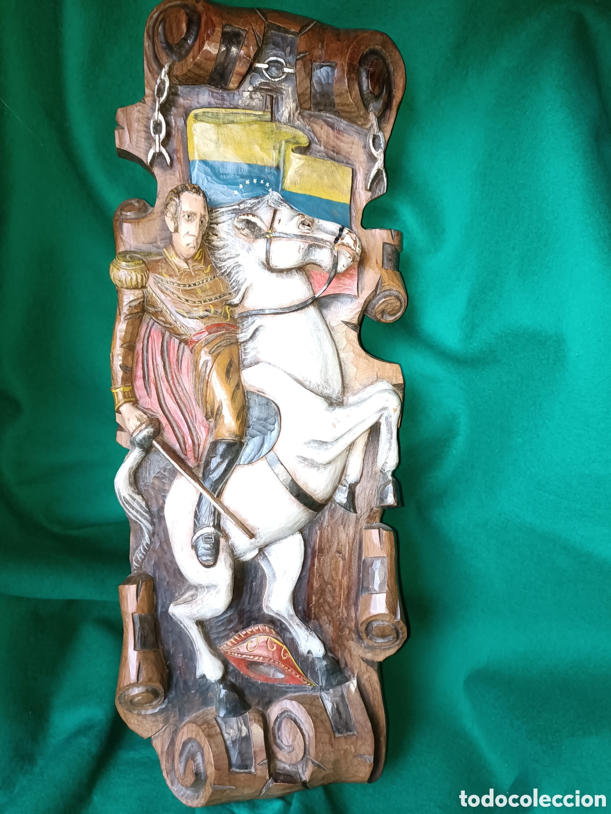 Arte: Tabla tallada Sim&oacute;n Bol&iacute;var - Foto 5