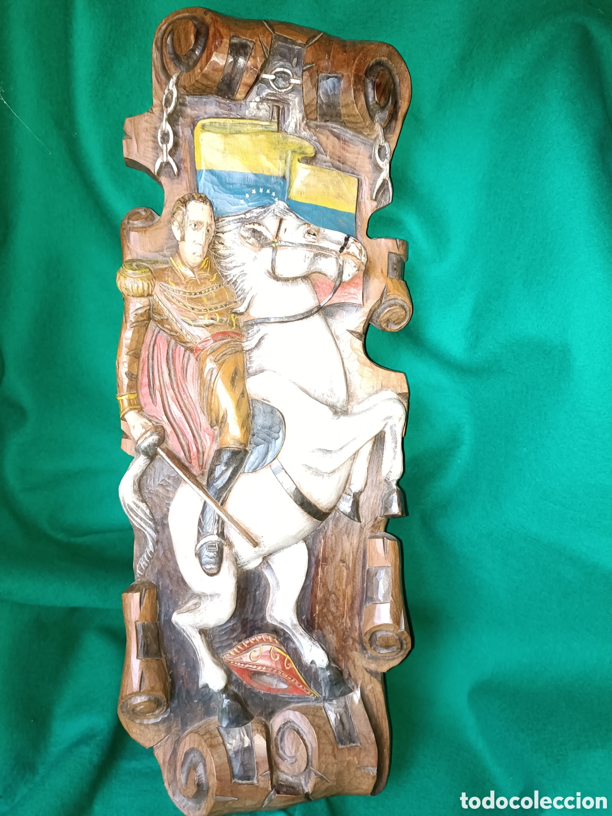 Arte: Tabla tallada Sim&oacute;n Bol&iacute;var - Foto 6