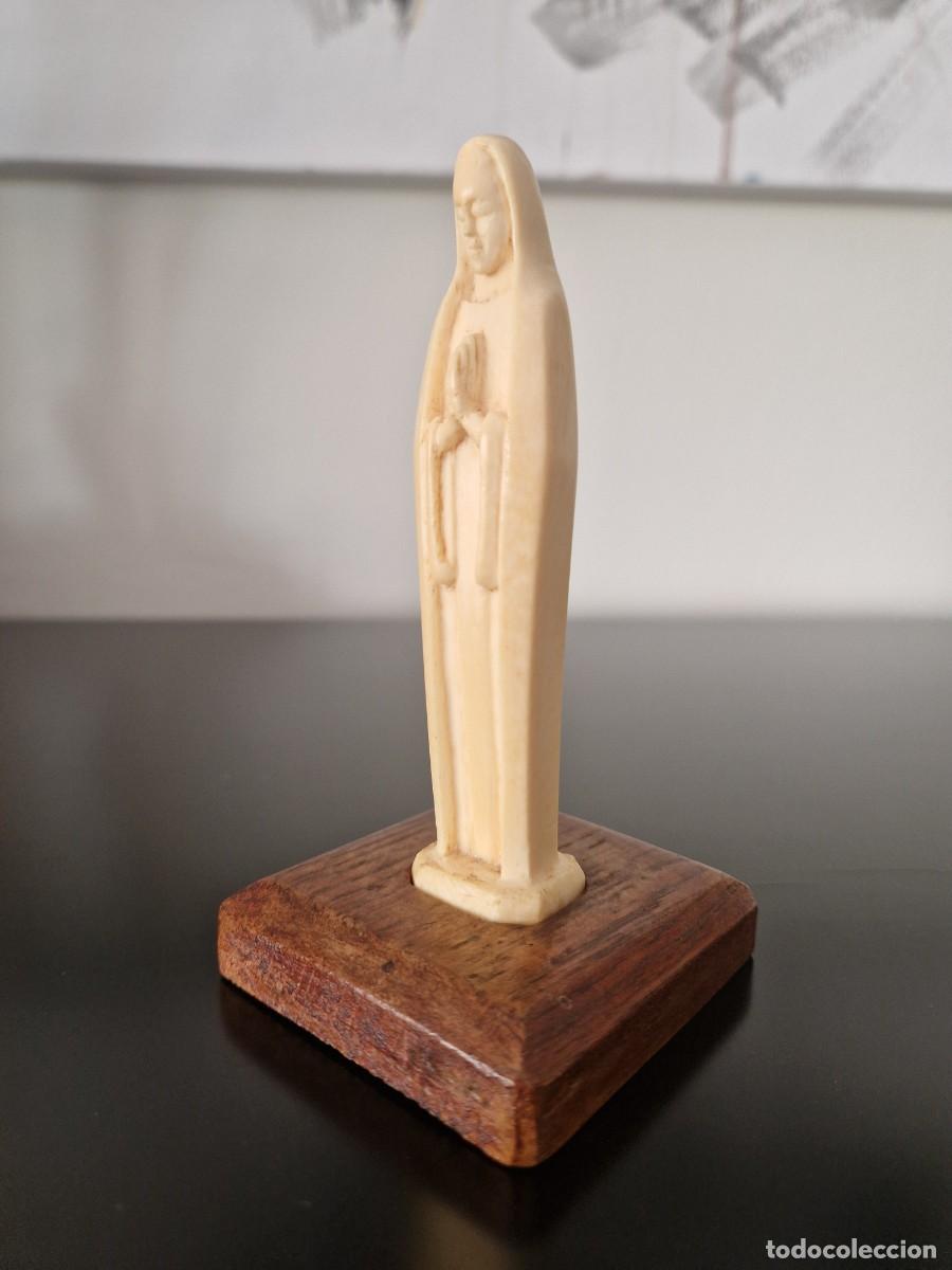 Arte: VIRGEN TALLADA EN MARFIL - Foto 3