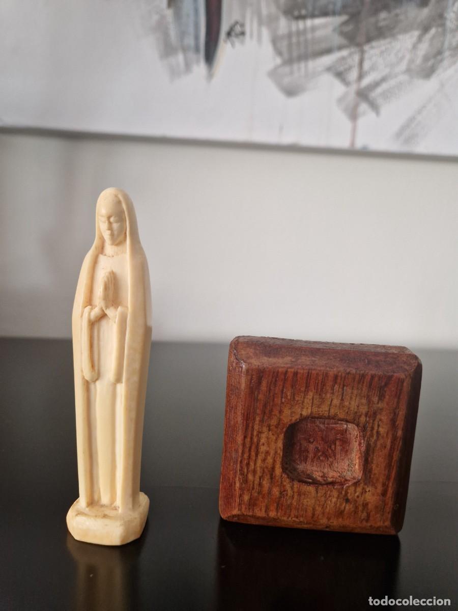 Arte: VIRGEN TALLADA EN MARFIL - Foto 5