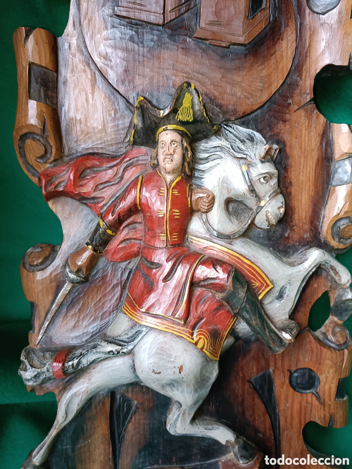 Arte: Napoleon tabla tallada policromada - Foto 4