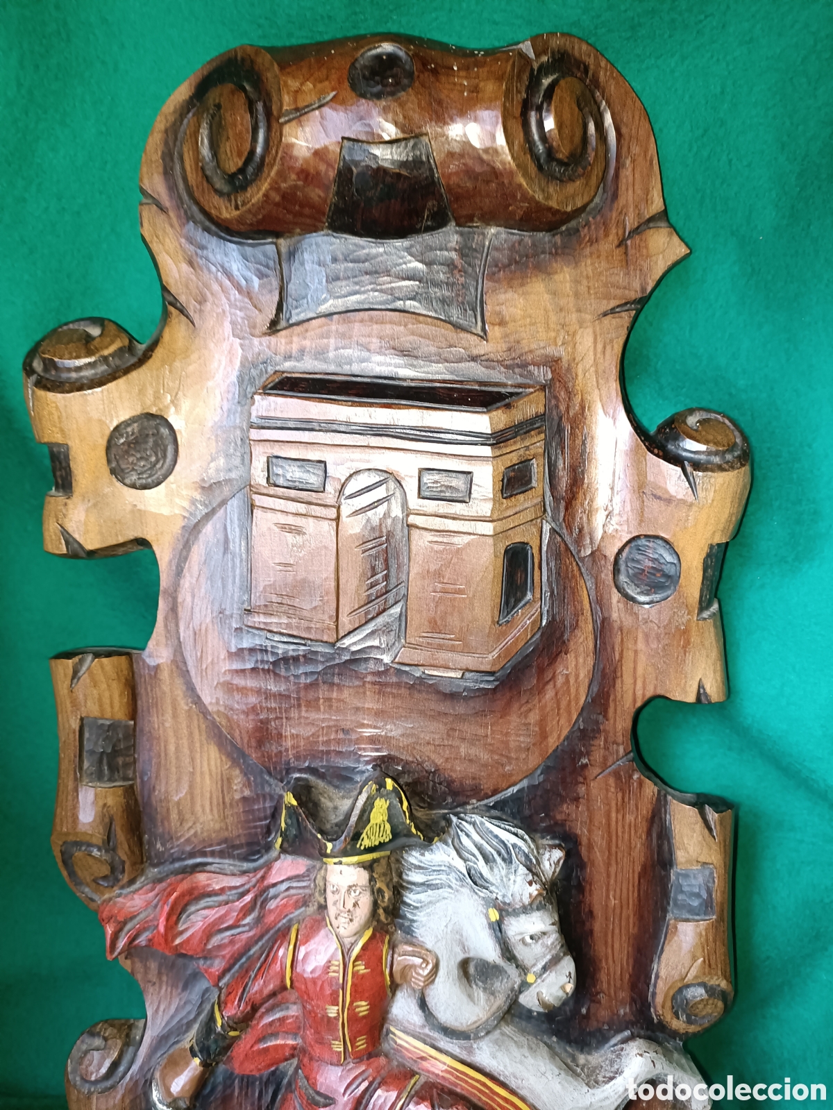 Arte: Napoleon tabla tallada policromada - Foto 5