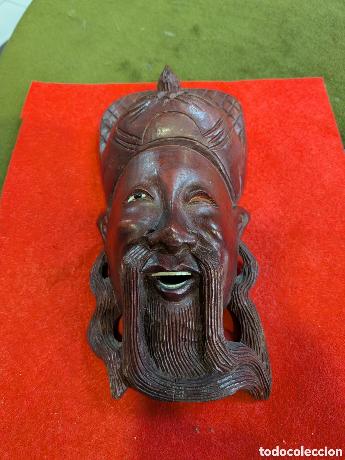 Arte: Mascara china en madera tallada. REF-7320 - Foto 1