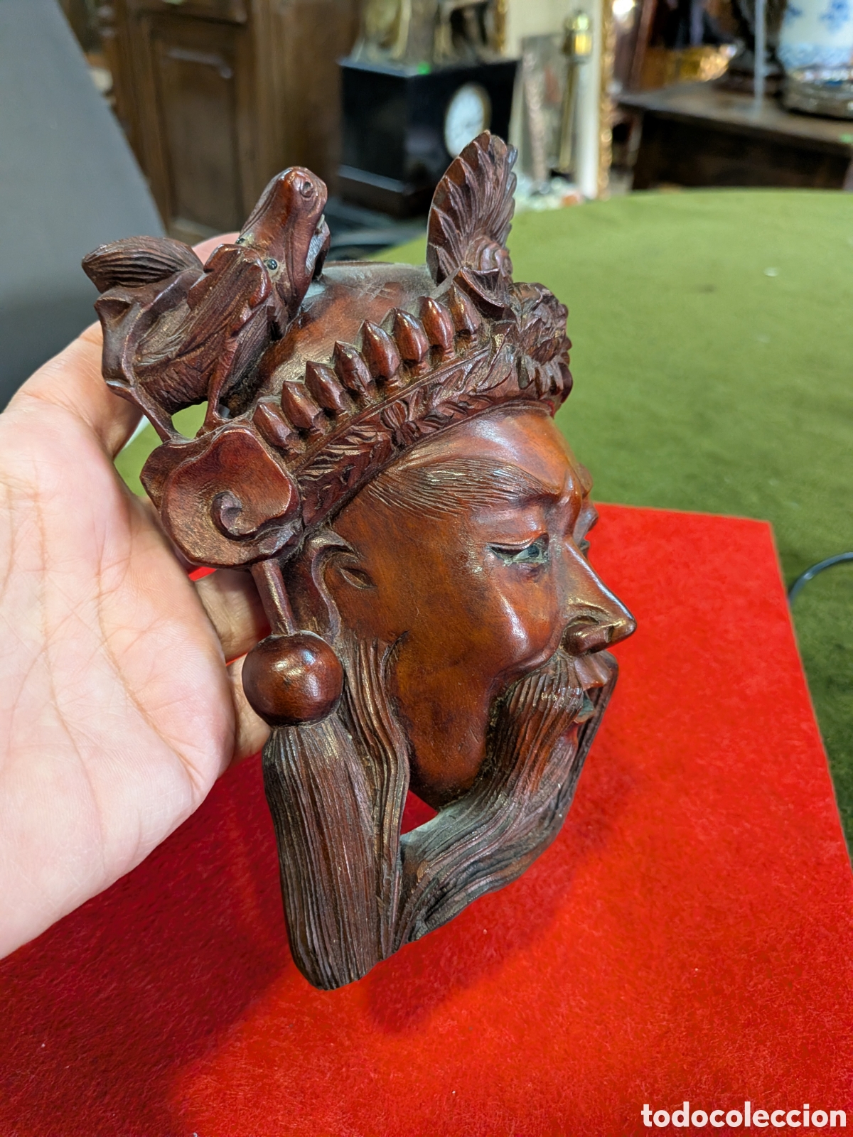 Arte: Mascara china en madera tallada. REF-5002 - Foto 5