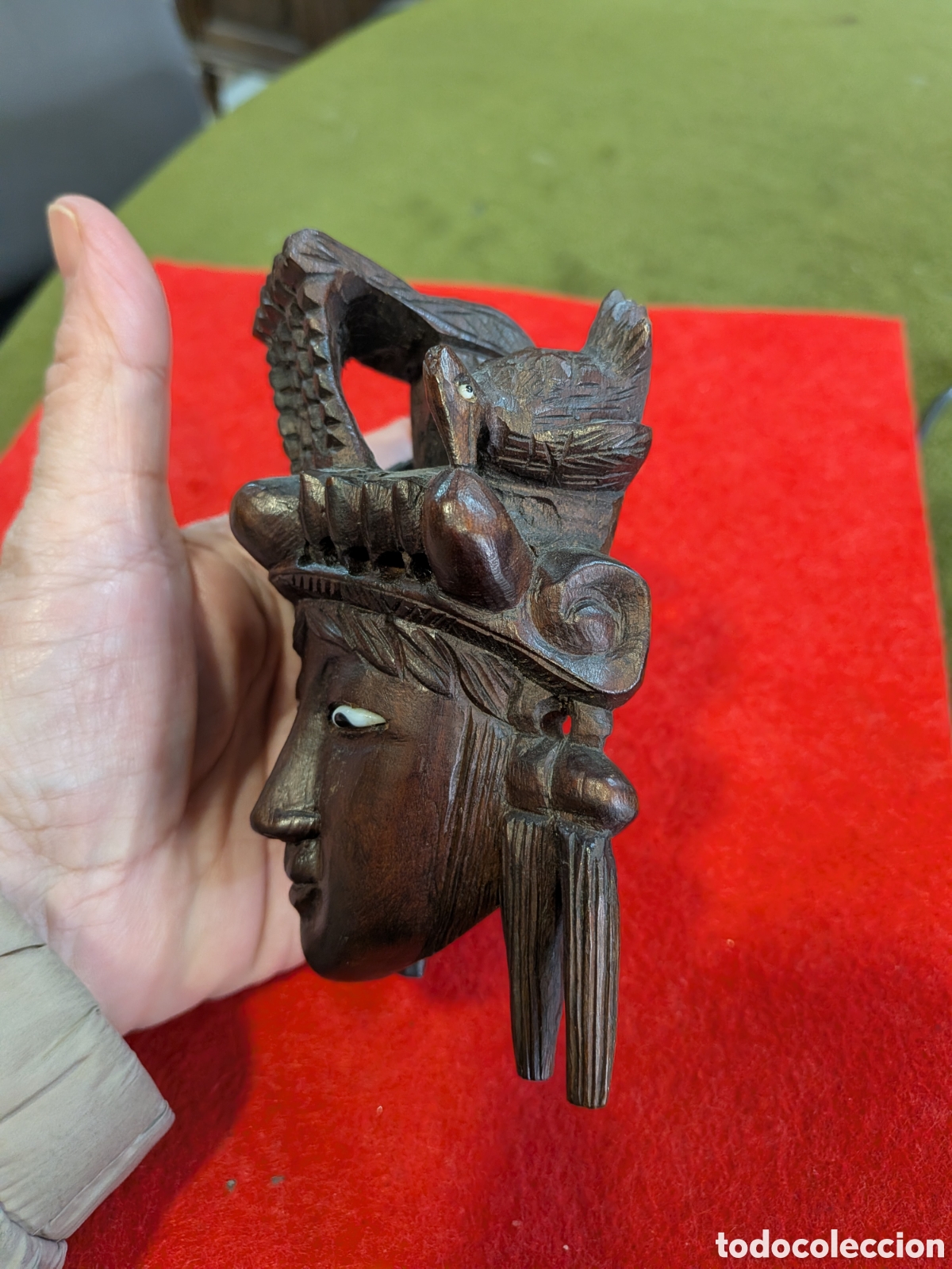 Arte: Mascara china en madera tallada. REF-1234 - Foto 4