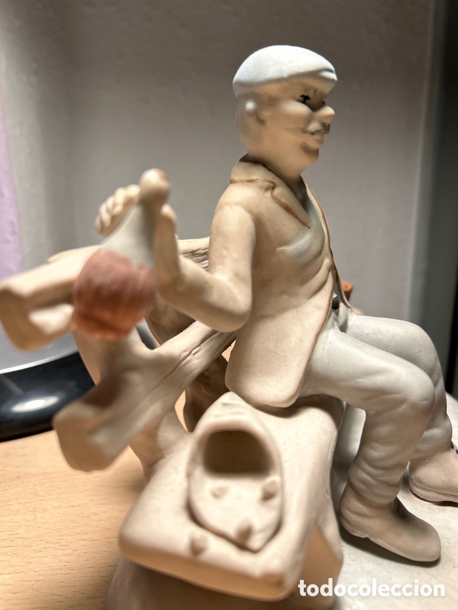 Arte: HOMBRE SENTADO EN EL BANCO - Foto 5