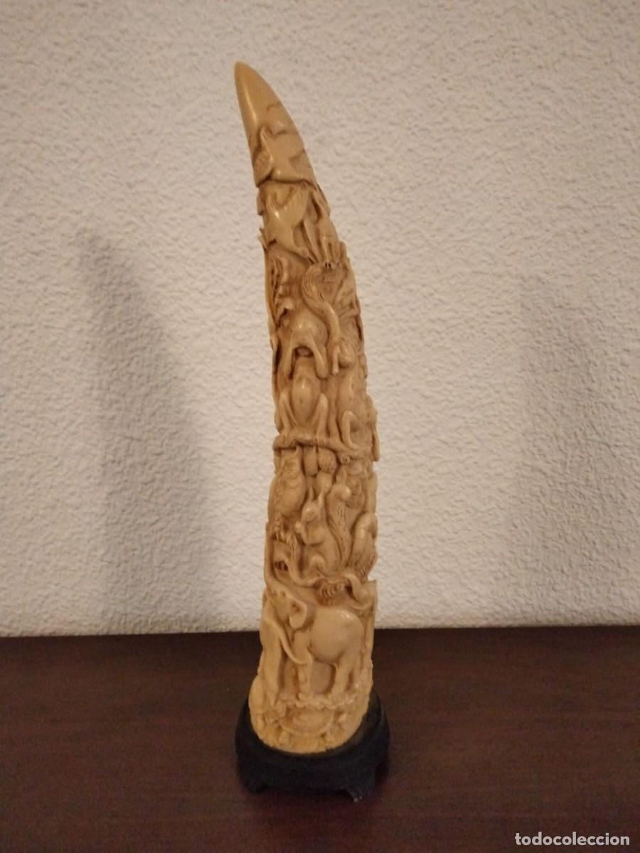 Arte: Pieza artesanal tallada-colmillo - Foto 1