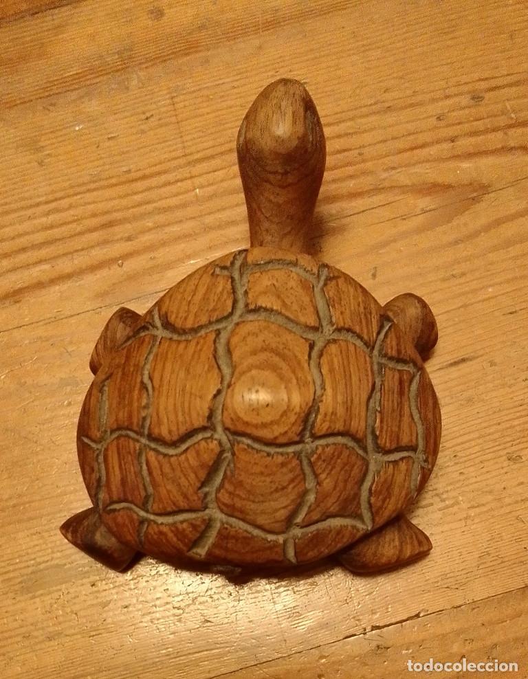 Arte: Tortuga tallada madera - Foto 1