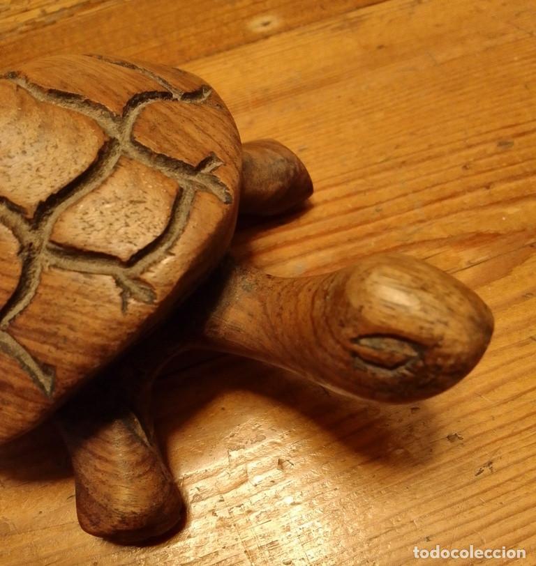 Arte: Tortuga tallada madera - Foto 5