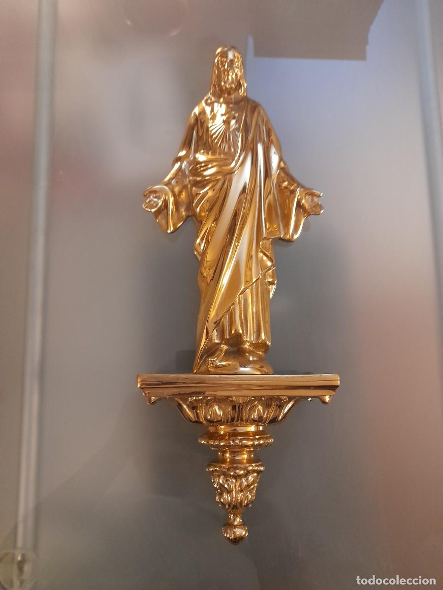 Arte: Sagrado Coraz&oacute;n en bronce - Foto 1