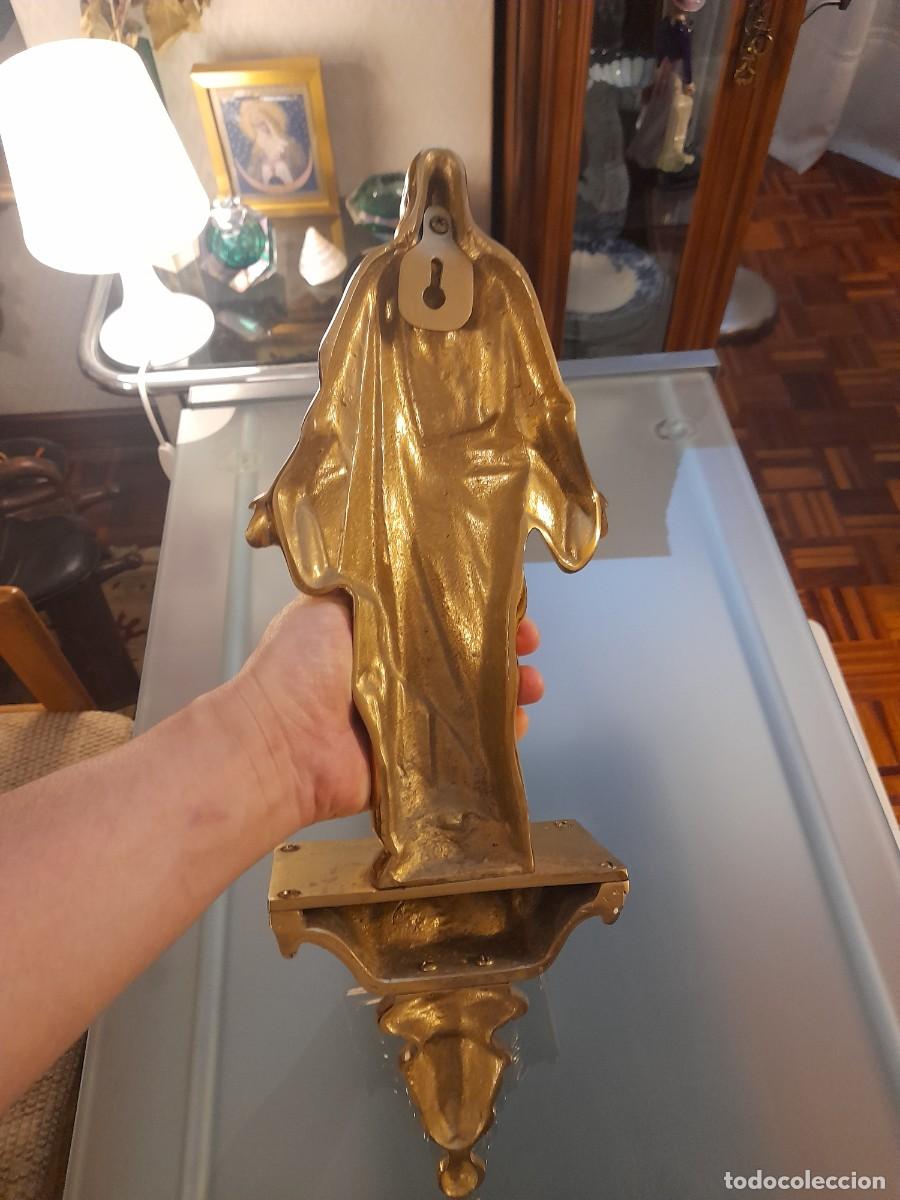 Arte: Sagrado Coraz&oacute;n en bronce - Foto 3