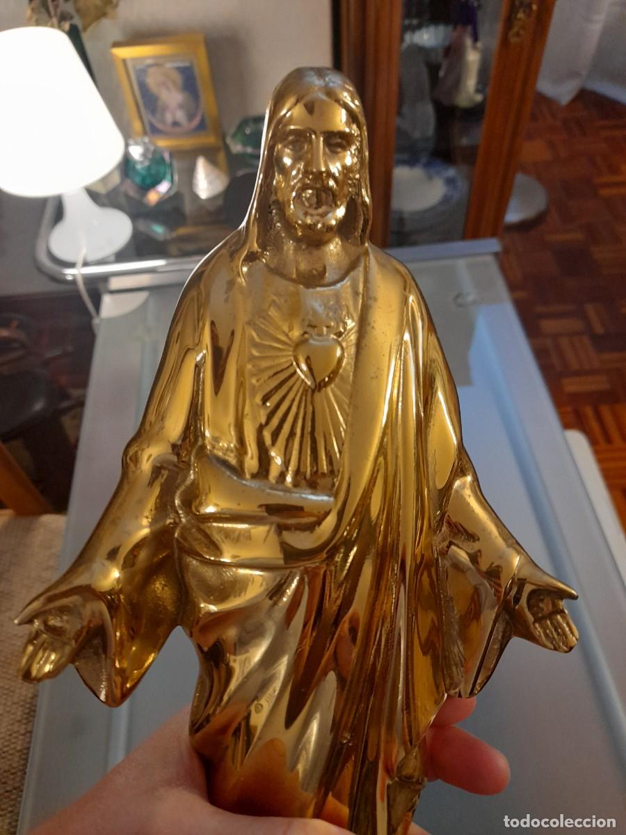 Arte: Sagrado Coraz&oacute;n en bronce - Foto 6