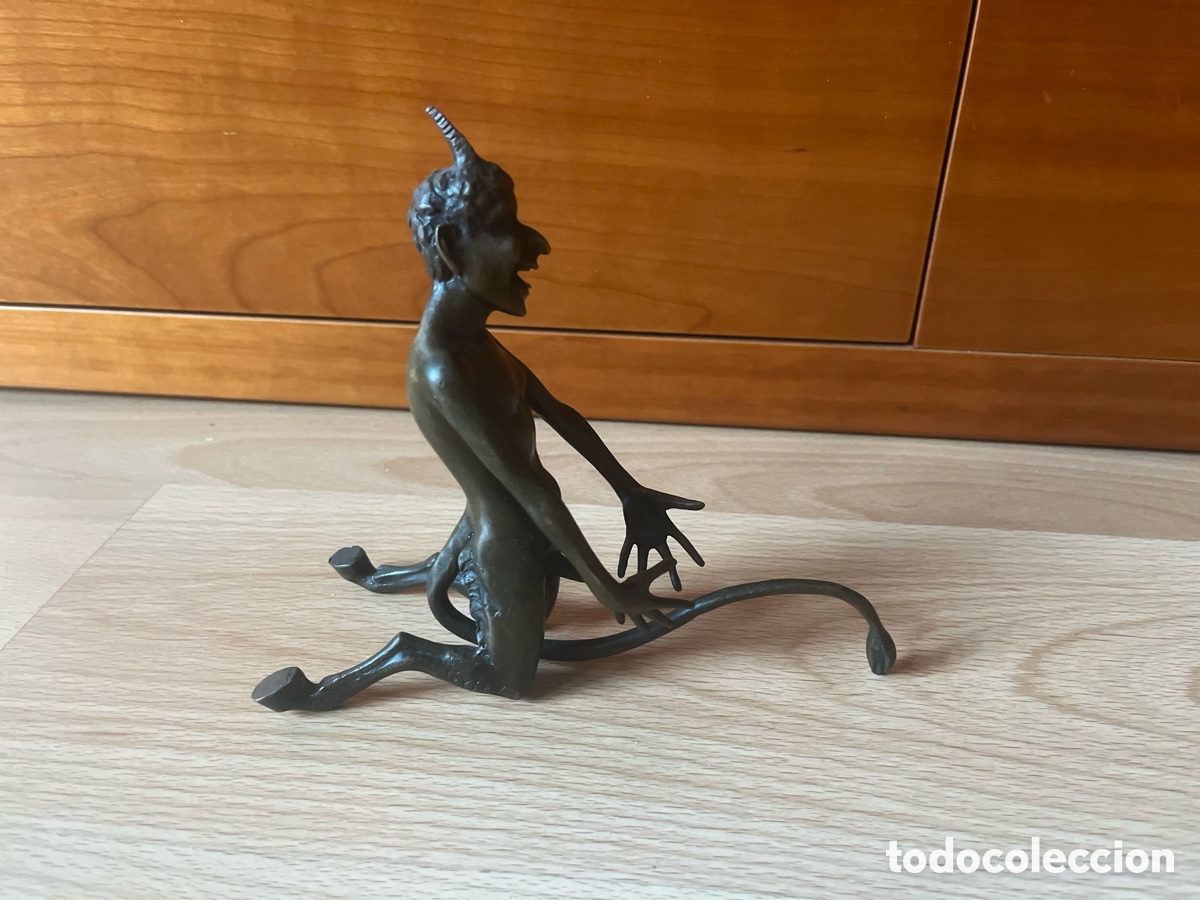 Arte: FIGURA DEMONIO BRONCE ART DECO ORIGINAL FIRMADA FRITZ
