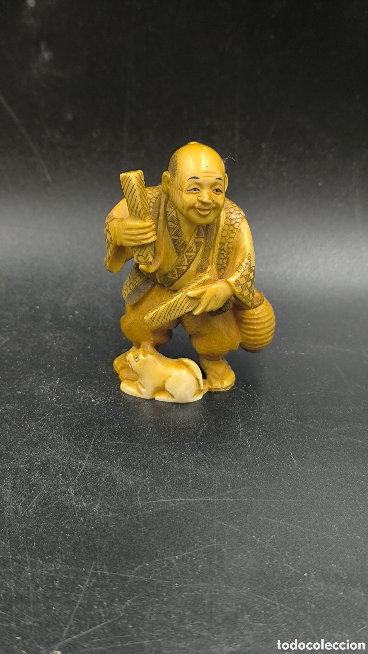 Kunst: Antiguo netsuke oriental 6 cm