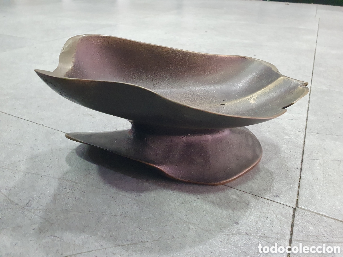 Kunst: Escultura en bronce. Cuenco de la abundancia. Alemania. Raro. (L98)