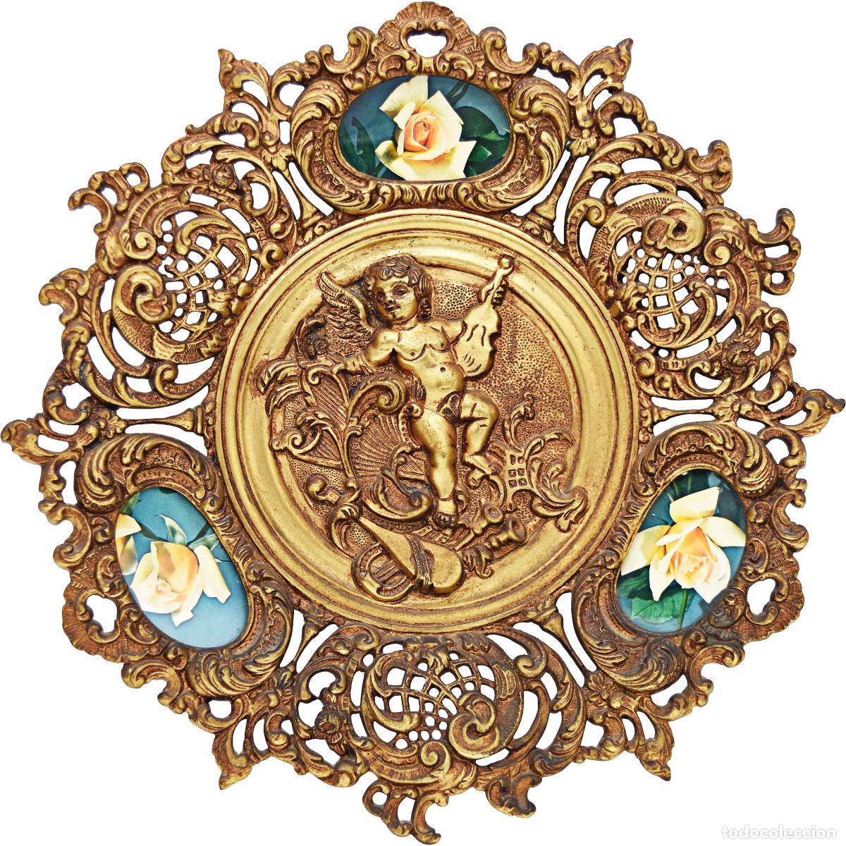 Arte: Decoraci&oacute;n de pared - Plato de bronce - Foto 1