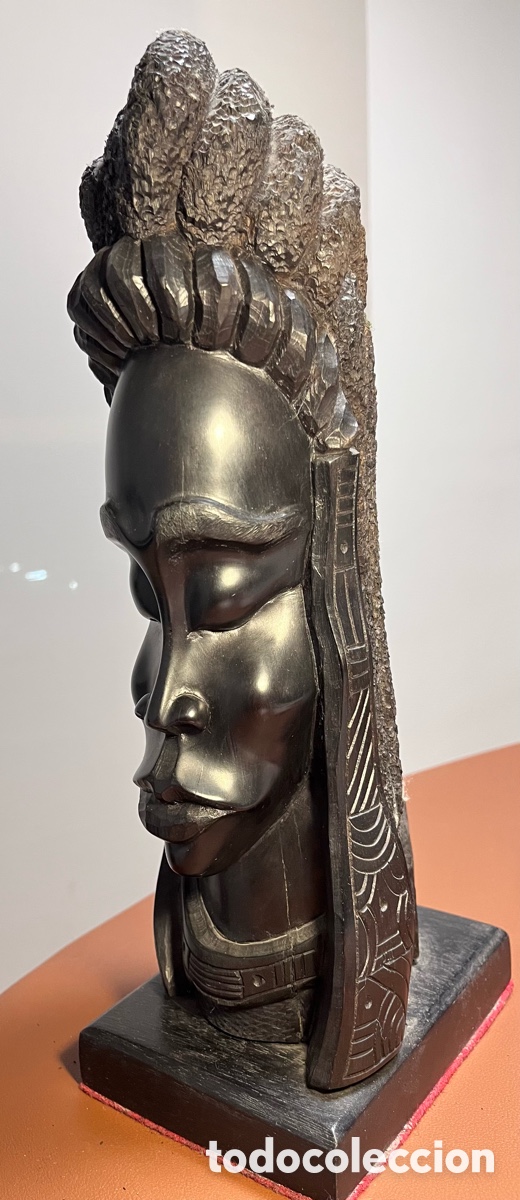 Arte: Escultura/ busto de madera - Foto 2