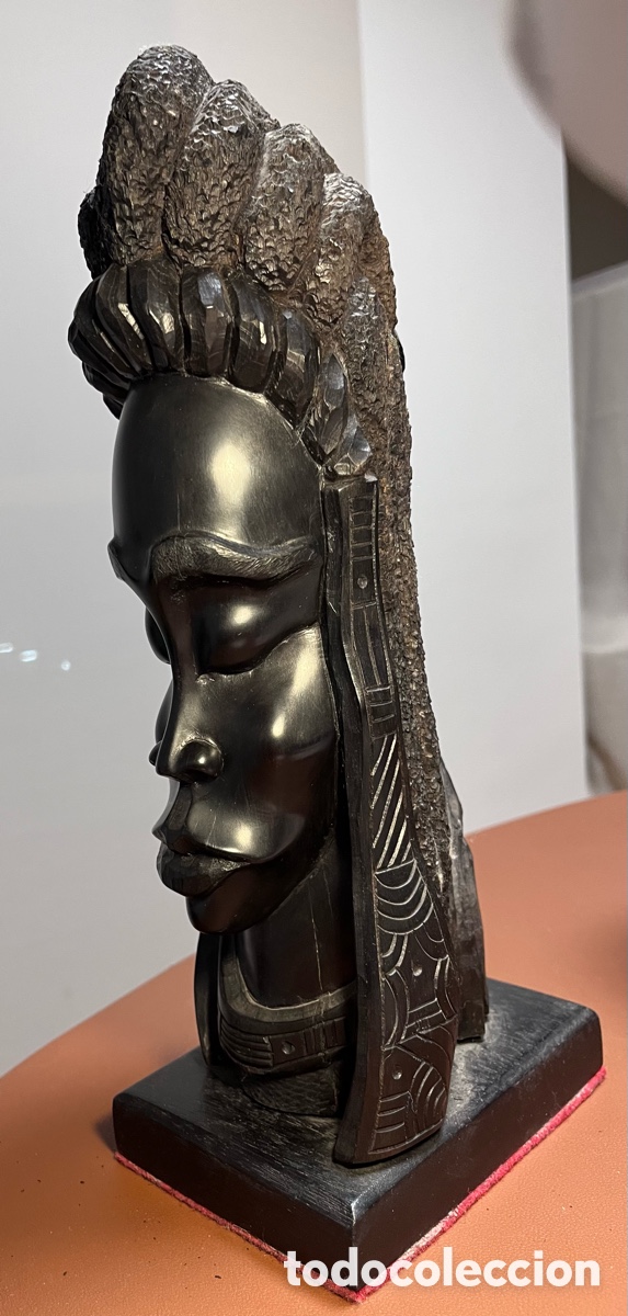 Arte: Escultura/ busto de madera - Foto 1