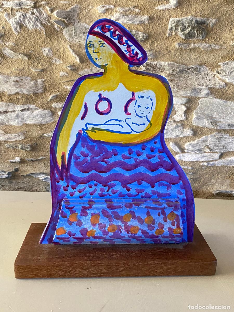 Arte: Escultura de madera pintada . - Foto 3