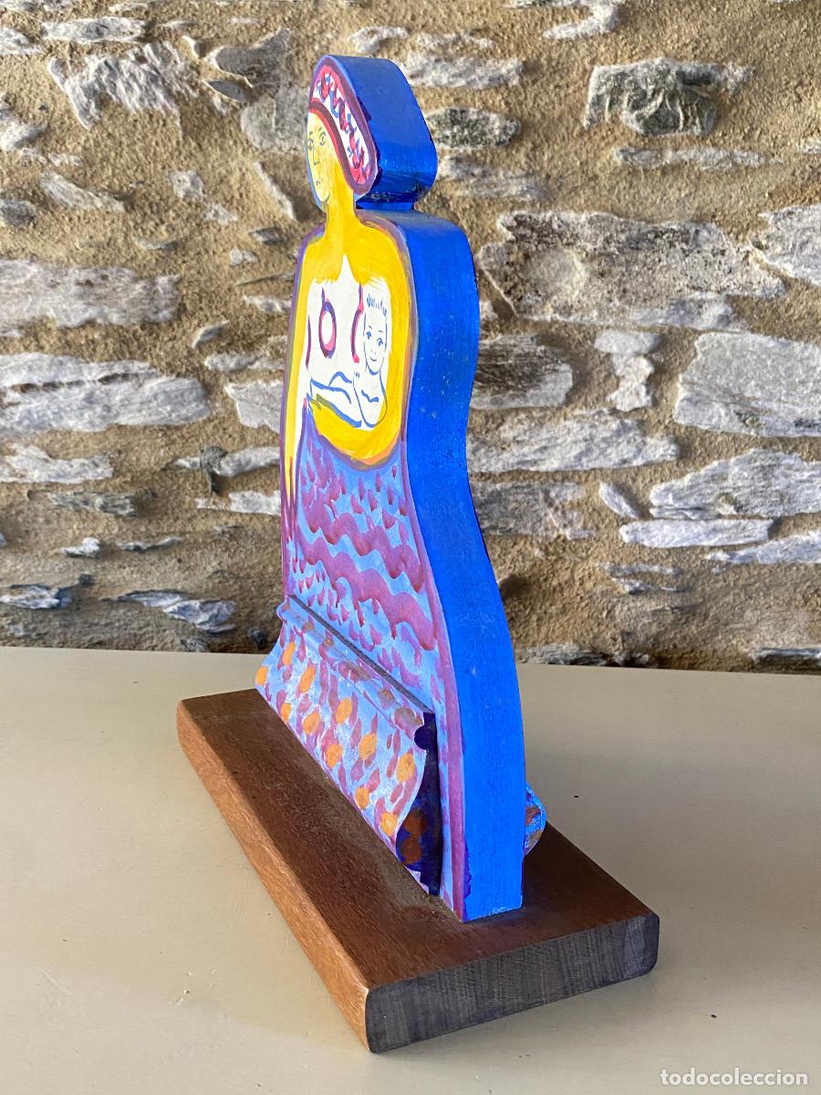 Arte: Escultura de madera pintada . - Foto 4