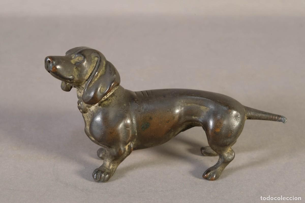 Arte: FIGURA DE PERRO EN BRONCE - Foto 1