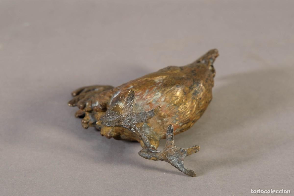 Arte: FIGURA DE GALLO EN BRONCE - Foto 6