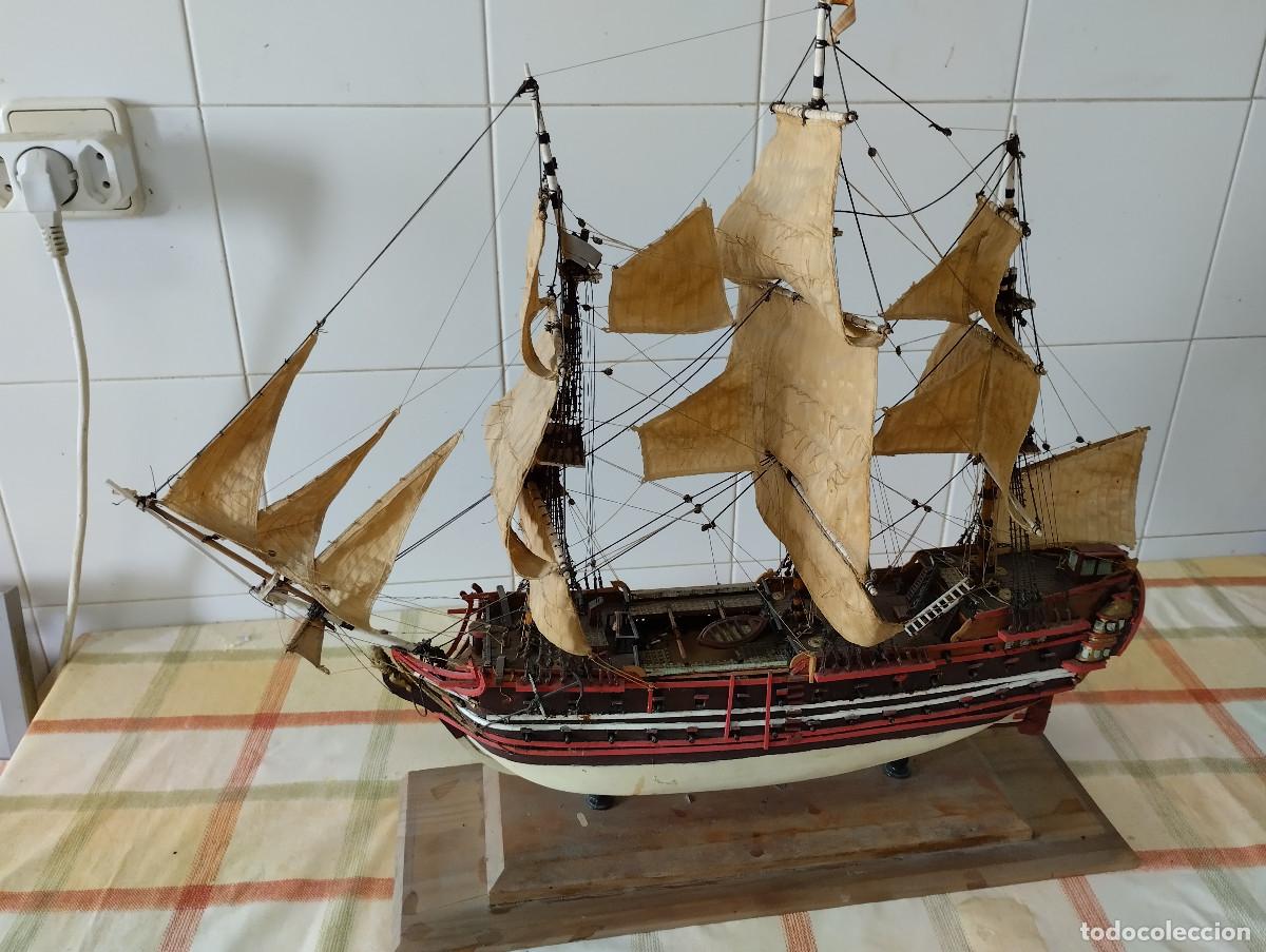 Arte: maqueta de velero de madera - Foto 1