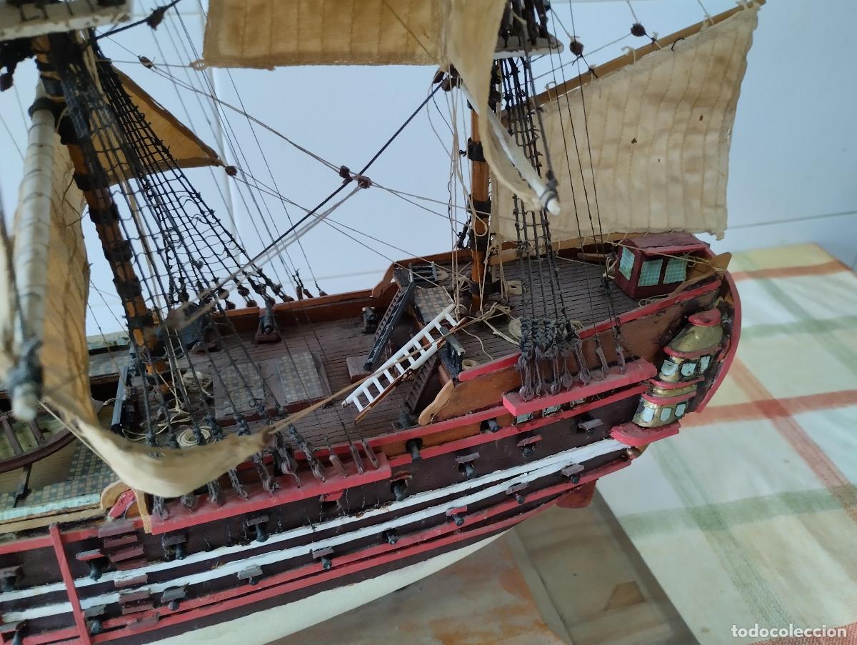 Arte: maqueta de velero de madera - Foto 3