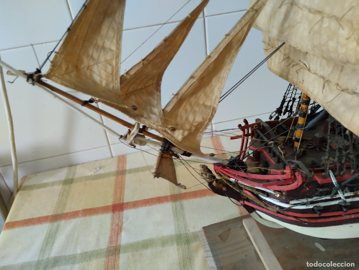 Arte: maqueta de velero de madera - Foto 4