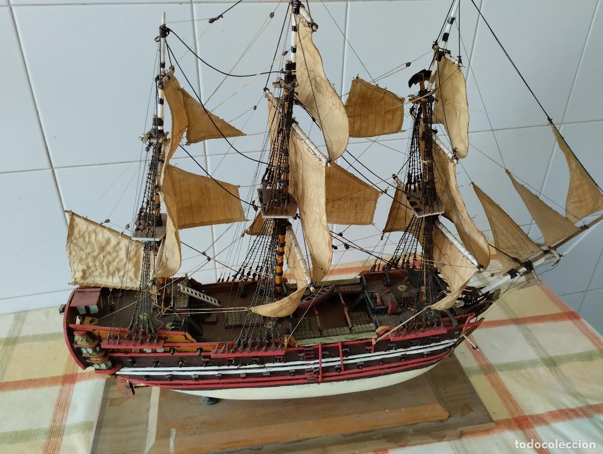 Arte: maqueta de velero de madera - Foto 5