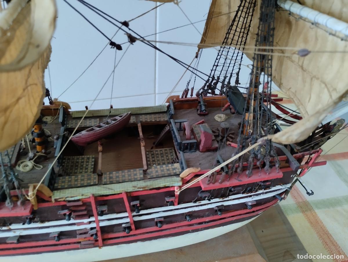 Arte: maqueta de velero de madera - Foto 7