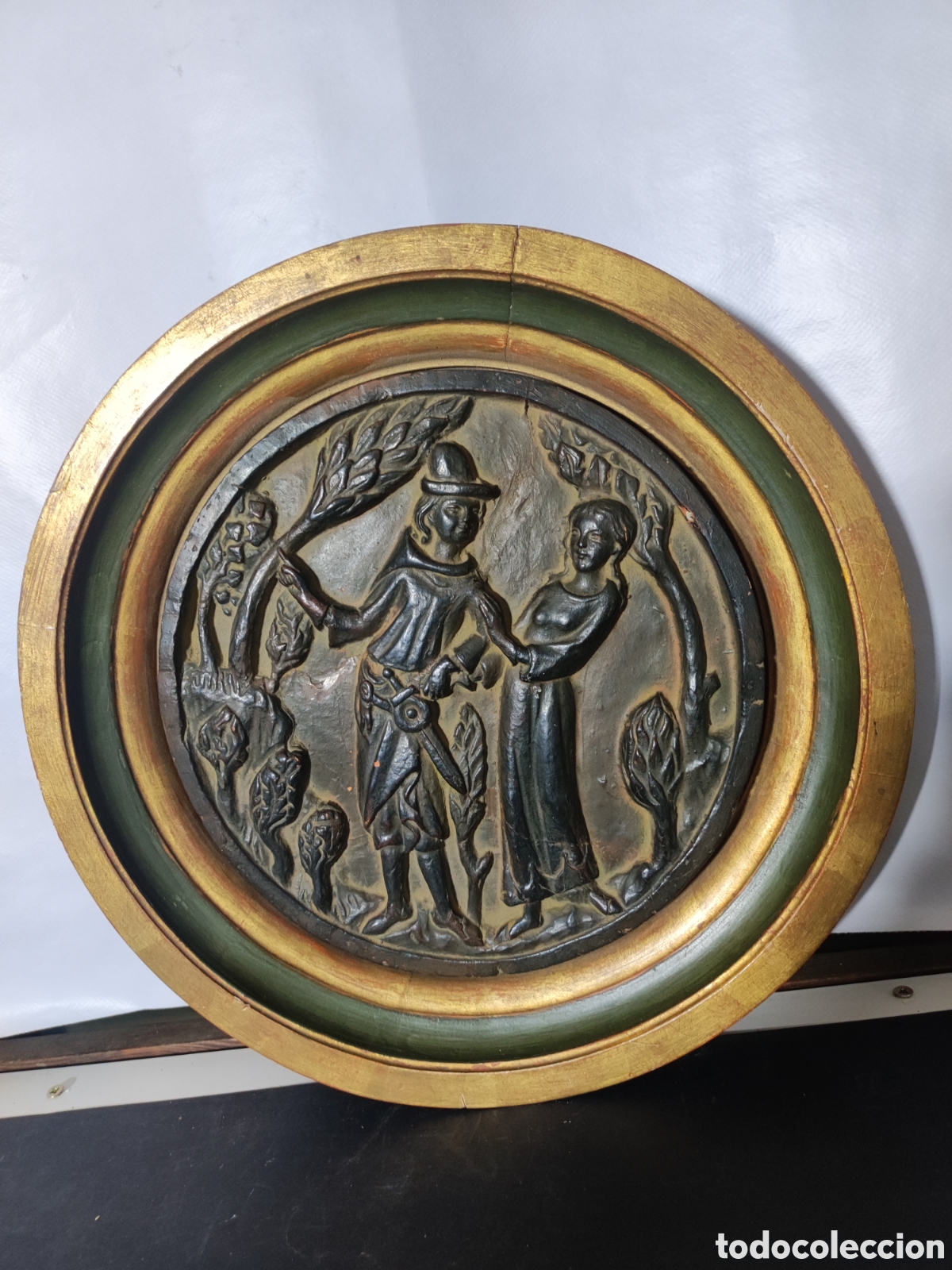 Arte: Tondo de terracota siguiendo modelos flamencos