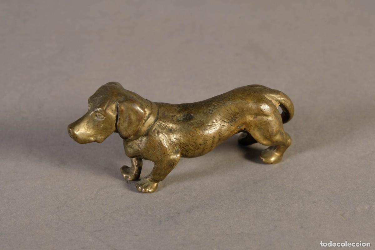 Arte: FIGURA DE PERRO EN BRONCE - Foto 1