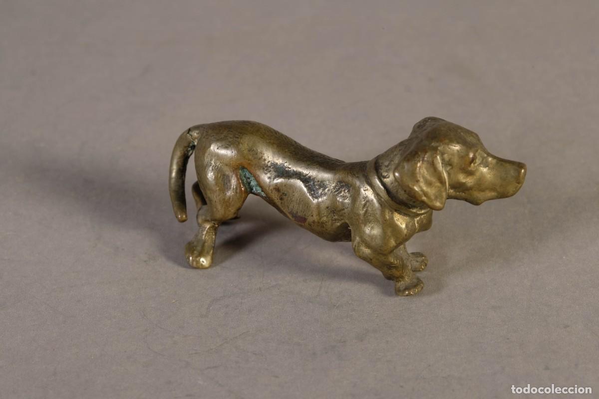 Arte: FIGURA DE PERRO EN BRONCE - Foto 2