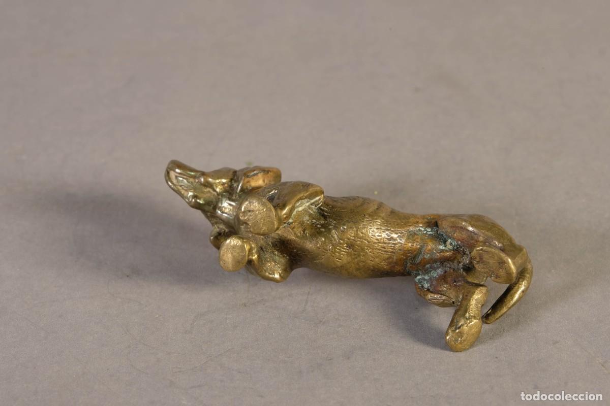 Arte: FIGURA DE PERRO EN BRONCE - Foto 5